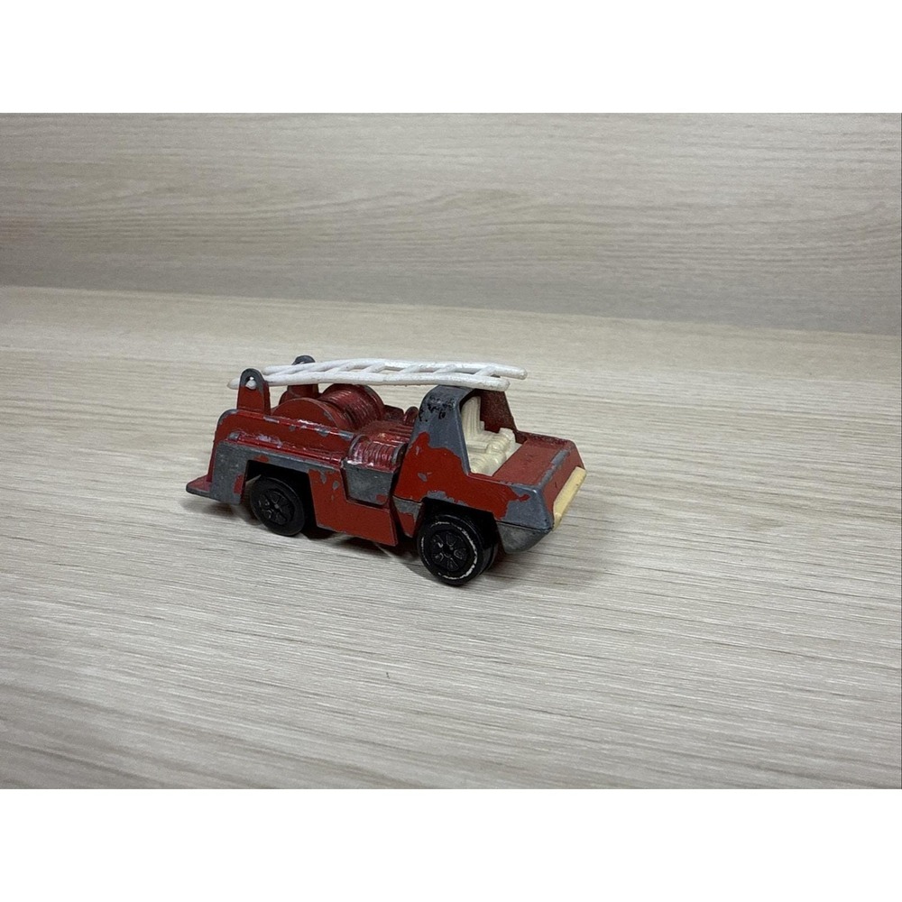 1980s PlayArt Metal Fire Truck Vintage Made in‎ Hong Kong See Photos!